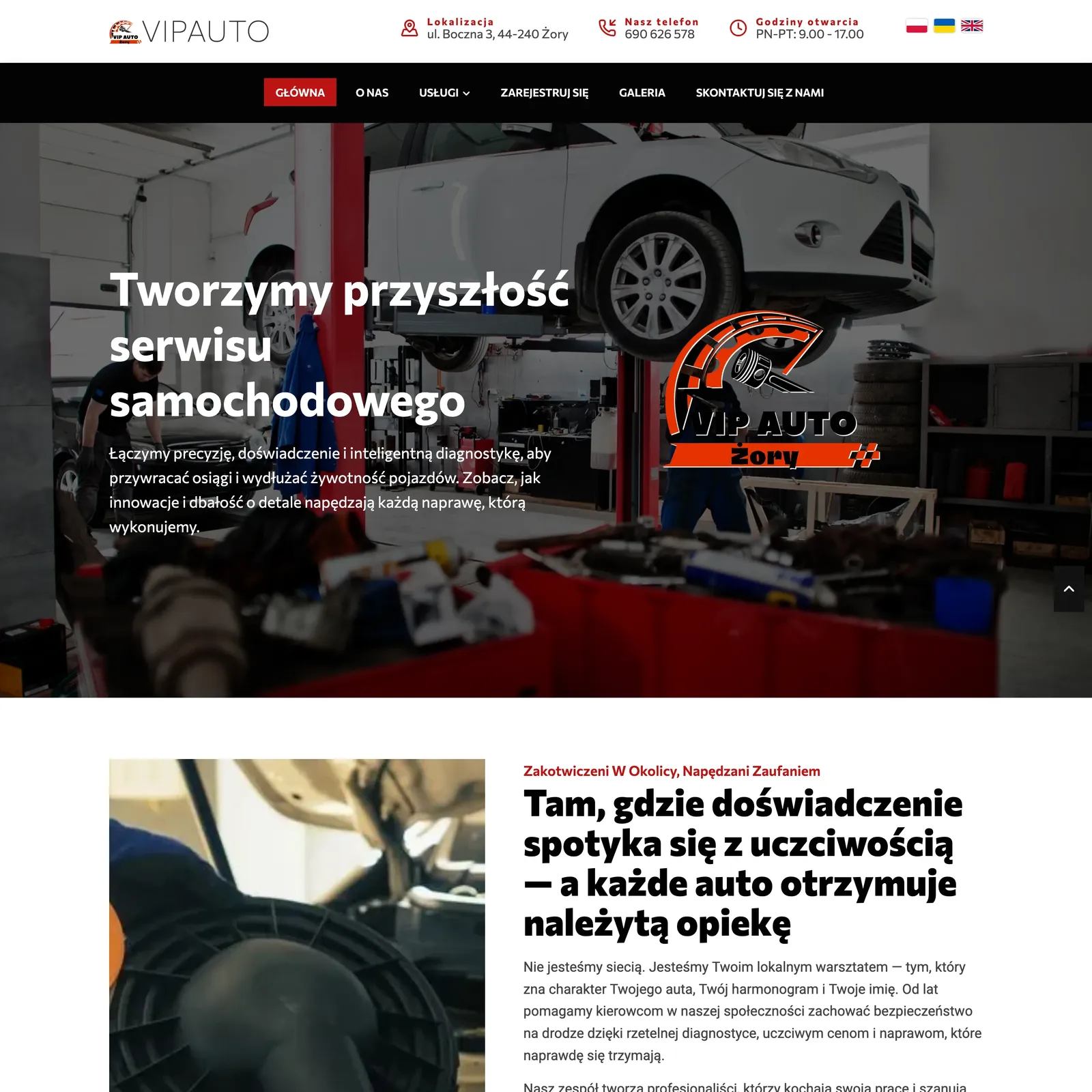 Сайт автосервісу VipAuto